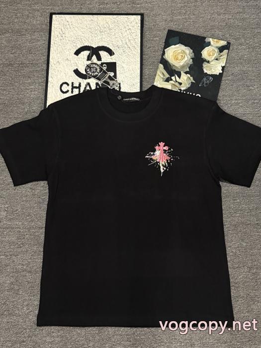 今買い得 カジュアルに着こなし 最新大人気スーパー コピー 品半袖TシャツCHROME HEARTS_0_1