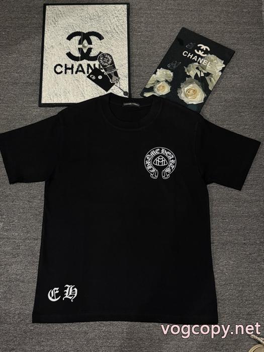 偽物 ブランドCHROME HEARTS限定コレクション シンプルなデザイン 注目!26-26AW半袖Tシャツ_0_2