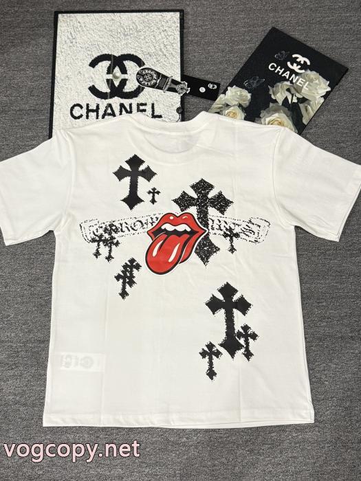 偽 ブランド 購入期間限定激安 大人気商品 一気に明るい2026のスタイル半袖TシャツCHROME HEARTS_0_0