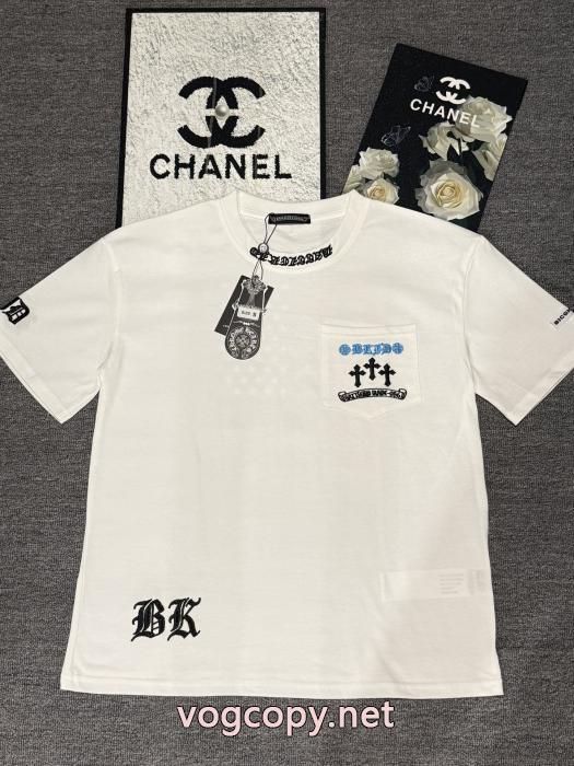 半袖Tシャツ数量限定再入荷 定番のモデル 首胸ロゴ  CHROME HEARTSスーパー コピー 通販_0_0