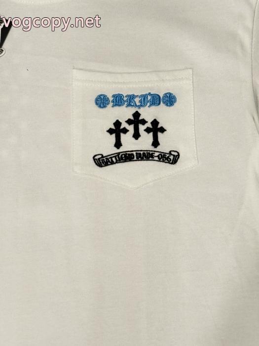 半袖Tシャツ数量限定再入荷 定番のモデル 首胸ロゴ  CHROME HEARTSスーパー コピー 通販_0_2