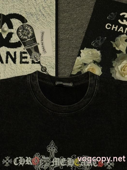 CHROME HEARTSヴィンテージ感 フェミニンな雰囲気 極上の着心地偽物 通販 半袖Tシャツ_0_1