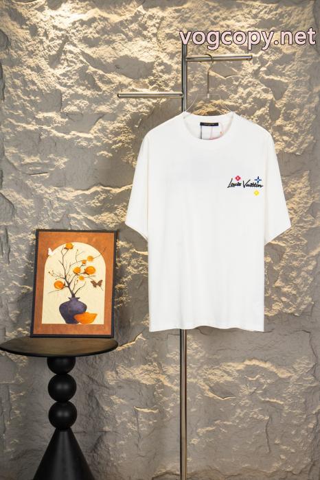半袖Tシャツ耐久性に優れた カジュアルなスタイル 入手困難アイテム ブランド コピー 優良LOUIS VUITTON_0_1