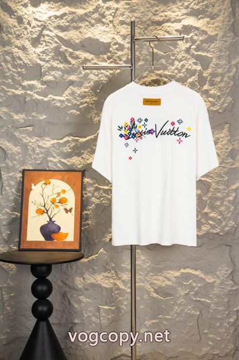 半袖Tシャツ耐久性に優れた カジュアルなスタイル 入手困難アイテム ブランド コピー 優良LOUIS VUITTON_0_2