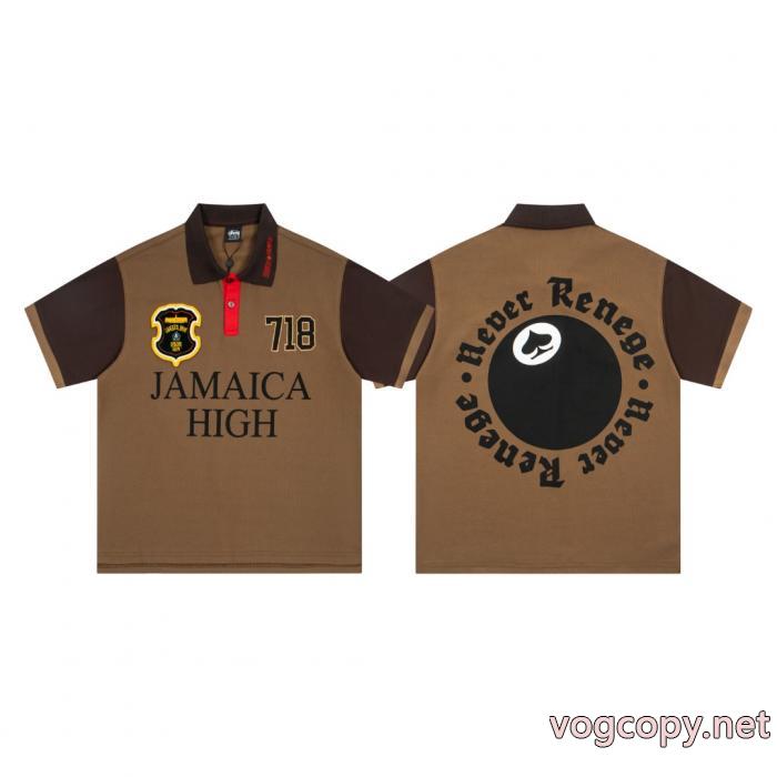 VIP価格 実用性が高い ストリートで人気の高いブランド アクセサリー 激安半袖poloTシャツSTUSSY_0_4