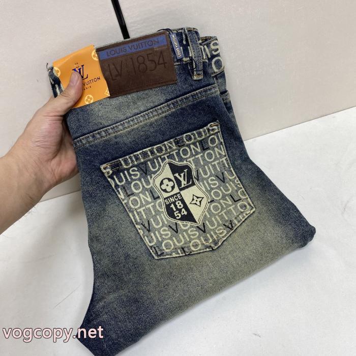 偽物 ブランド ショップギフト用最適 人気定番 都会的な印象ジーンズLOUIS VUITTON_0_3