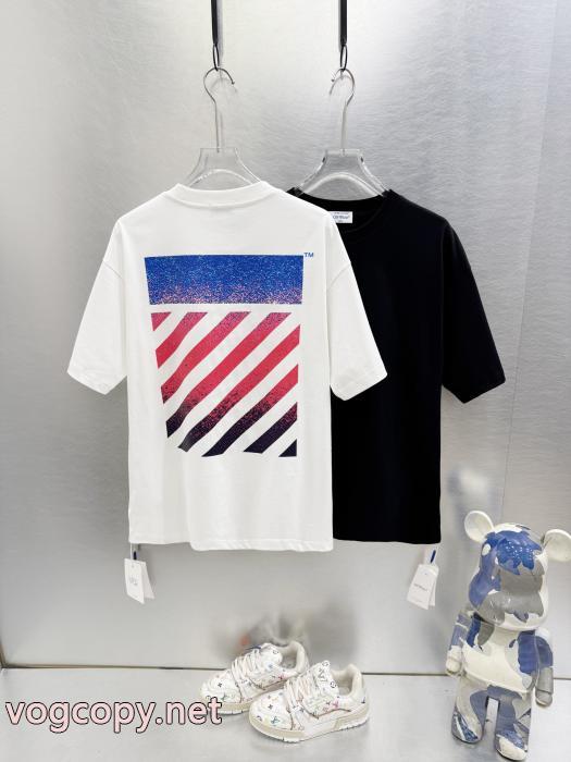 SS26オシャレ お買得 希少性の高い通販 ブランド半袖Tシャツオフホワイト_0_1
