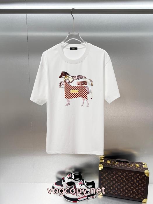 スーパー コピー ブランド 通販半袖TシャツFENDI欧米風 洗練な一品 今年大人気_0_2