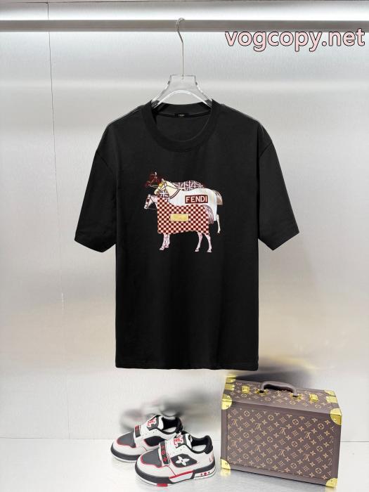 スーパー コピー ブランド 通販半袖TシャツFENDI欧米風 洗練な一品 今年大人気_0_4