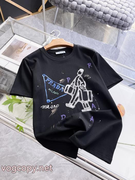 PRADA半袖Tシャツブランド 通販店ファッション通販 新価格で登場 爆発的人気オシャレ度がアップ_0_0