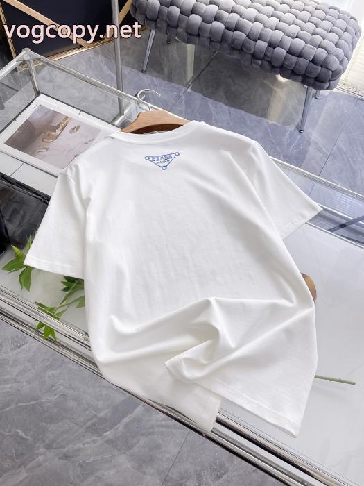 PRADA半袖Tシャツブランド 通販店ファッション通販 新価格で登場 爆発的人気オシャレ度がアップ_0_3