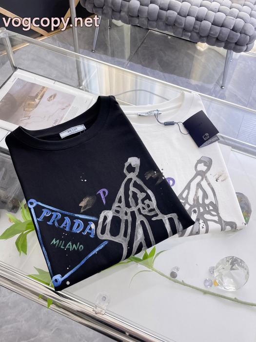 PRADA半袖Tシャツブランド 通販店ファッション通販 新価格で登場 爆発的人気オシャレ度がアップ_0_4
