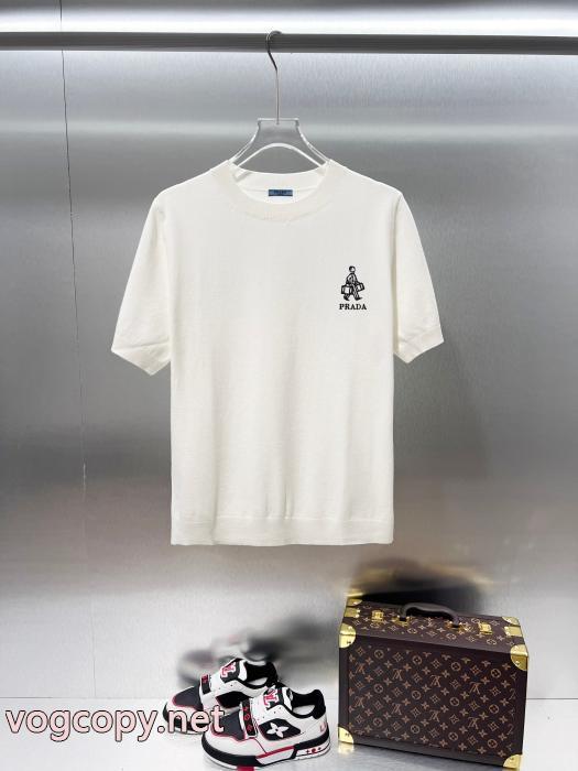 大好評アイテム 映え度MAX 超目玉新作PRADA半袖Tシャツブランドコピー_0_1