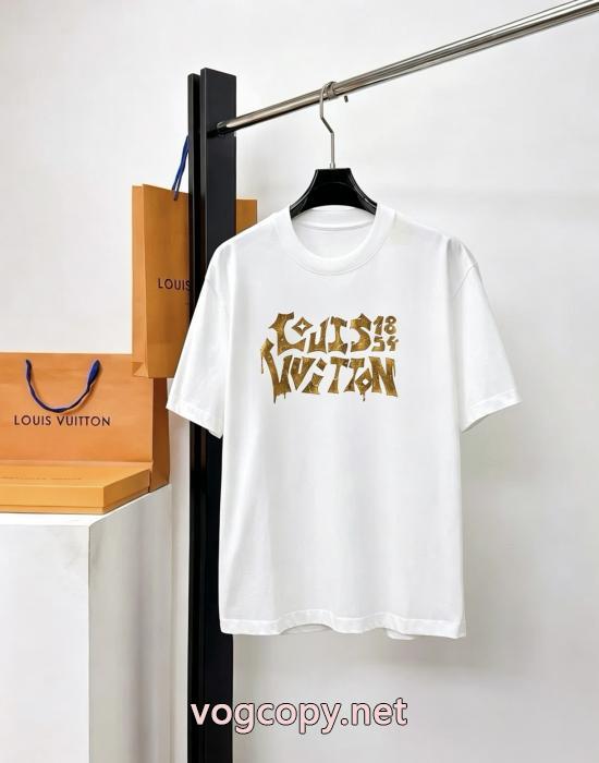 偽 ブランド サイトLOUIS VUITTON半袖Tシャツセレブ風  限定大特価 希少価値大_0_2