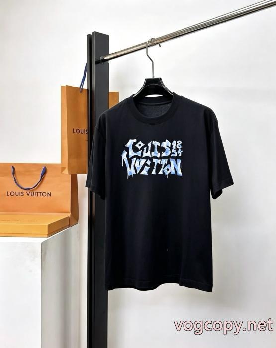 偽 ブランド サイトLOUIS VUITTON半袖Tシャツセレブ風  限定大特価 希少価値大_0_3