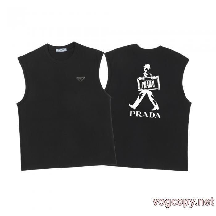 限定生産品 優れた生地 HOT新作登場半袖Tシャツコピー ブランド 通販 安心プラダ_0_3