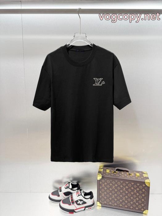 偽物 ブランド 販売限定特大セール 着心地よい 新作夏の優秀アイテム半袖TシャツLOUIS VUITTON_0_3