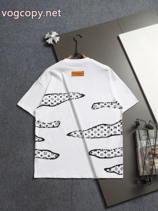 偽物 ブランド 激安半袖TシャツLOUIS VUITTON人気一番 海外人気アイテム 手頃価格_0_4