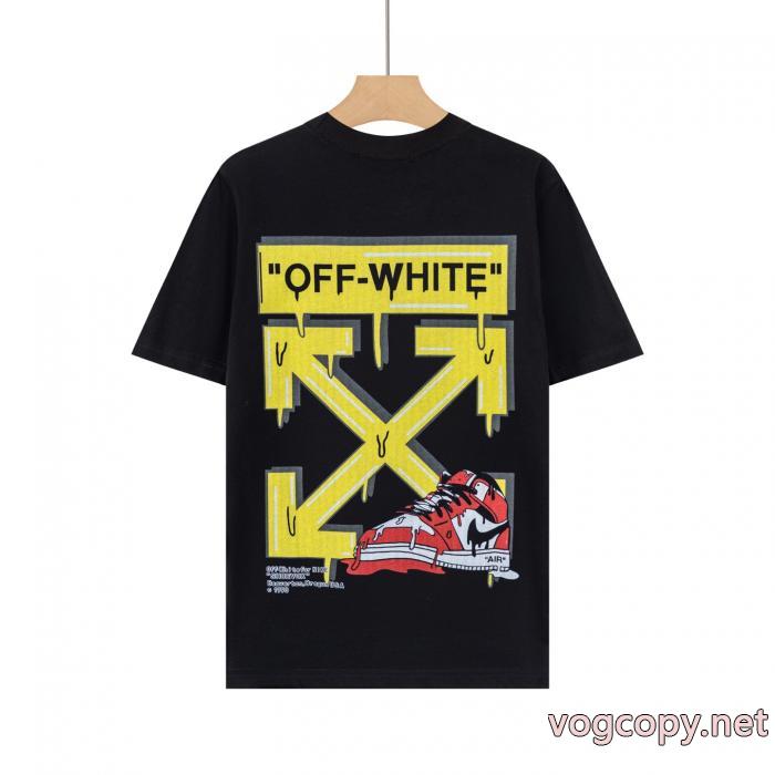 季節感をプラス人気商品 ピュアな印象に お買い得本物保証半袖TシャツOff-White偽 ブランド 通販_0_0