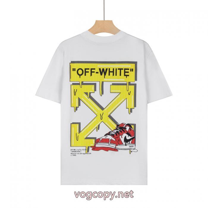 季節感をプラス人気商品 ピュアな印象に お買い得本物保証半袖TシャツOff-White偽 ブランド 通販_0_1