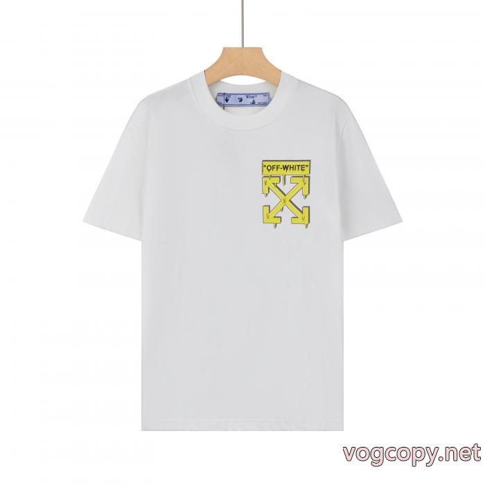 季節感をプラス人気商品 ピュアな印象に お買い得本物保証半袖TシャツOff-White偽 ブランド 通販_0_2