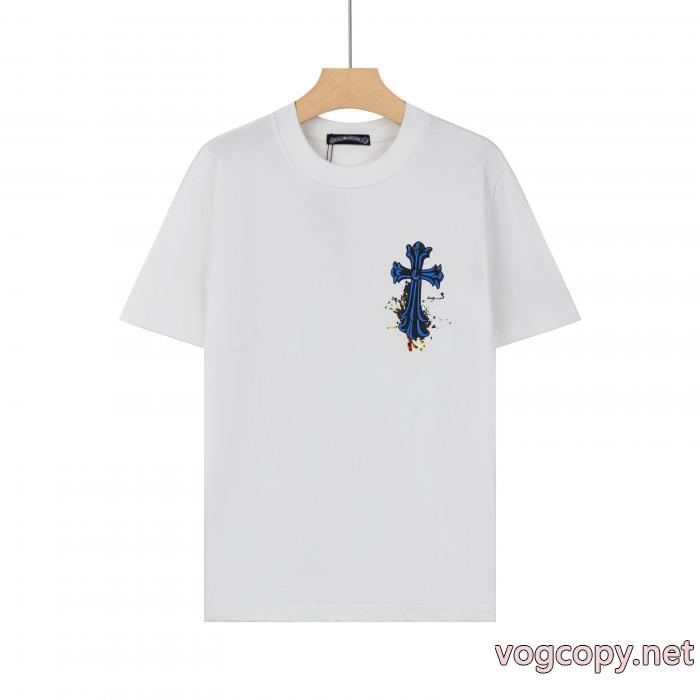 夏季限定販売 存在感のある 高評価アイテムCHROME HEARTSコピー ブランド 通販半袖Tシャツ_0_1