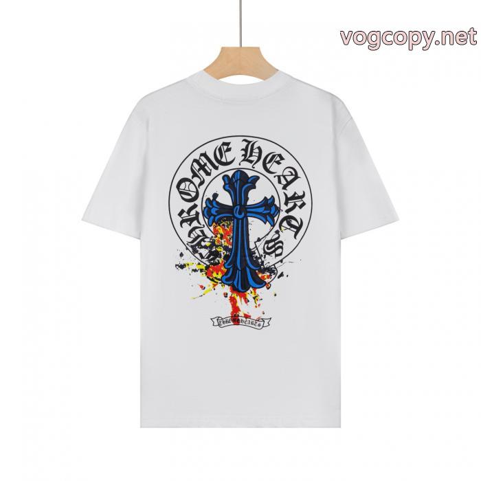 夏季限定販売 存在感のある 高評価アイテムCHROME HEARTSコピー ブランド 通販半袖Tシャツ_0_4