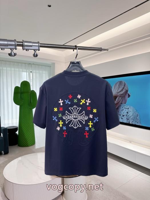 究極な着心地 26ss海外直営 トレンド商品CHROME HEARTSブランド アクセサリー 激安半袖Tシャツ_0_2