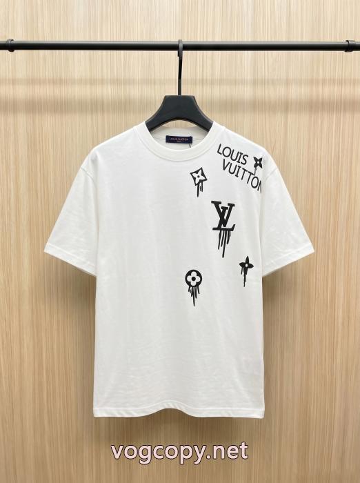 偽 ブランド半袖TシャツLOUIS VUITTON着回し力抜群大人気 安定感があり 伸縮性に優れた_0_0