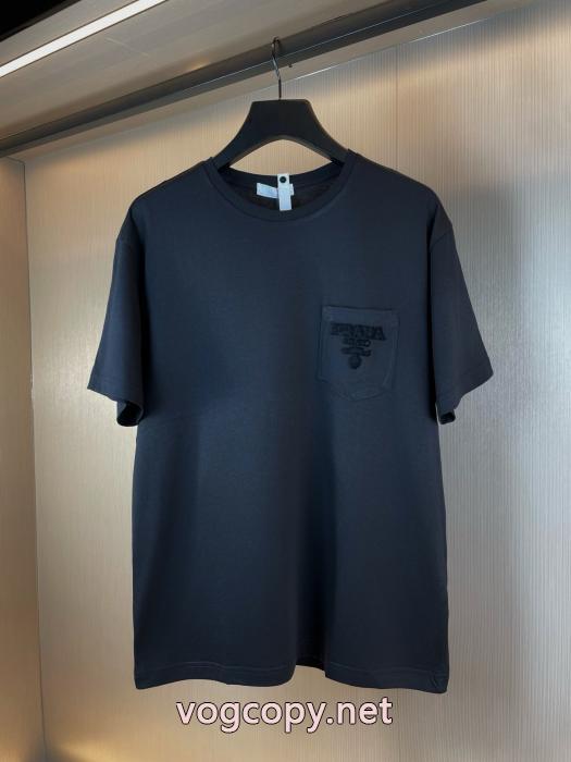 上品でファッション 注目新ブランド 品質保証得価半袖Tシャツ激安 通販 専門PRADA_0_3