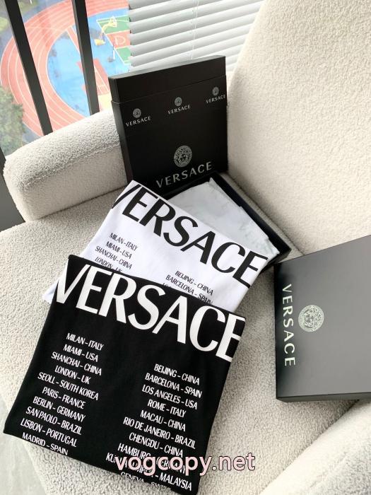 VERSACE半袖Tシャツブランド コピー 優良店きれいめ上品に 雑誌掲載 トレンド商品_0_2