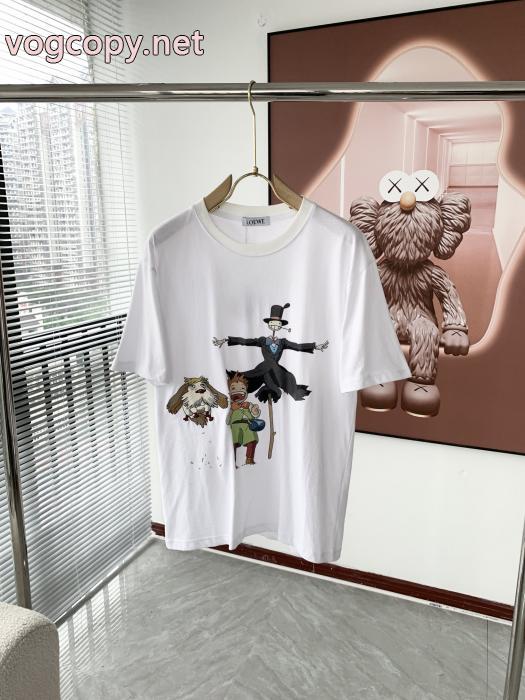 新作入荷 激安大特価定番 高品質で綺麗LOEWEブランド コピー半袖Tシャツ_0_1