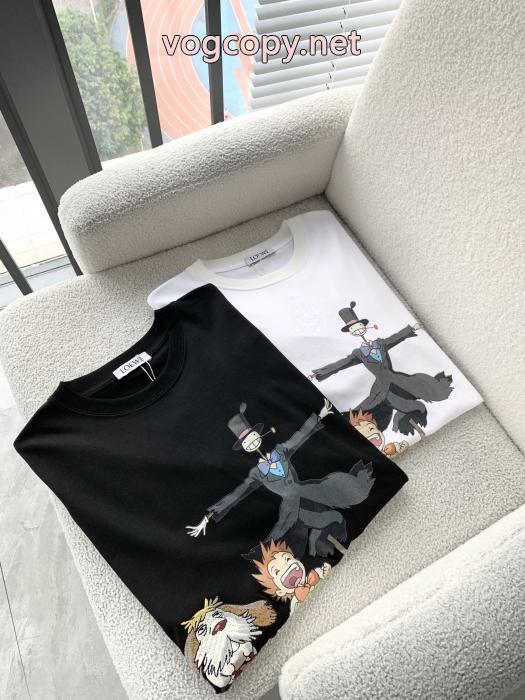 新作入荷 激安大特価定番 高品質で綺麗LOEWEブランド コピー半袖Tシャツ_0_2