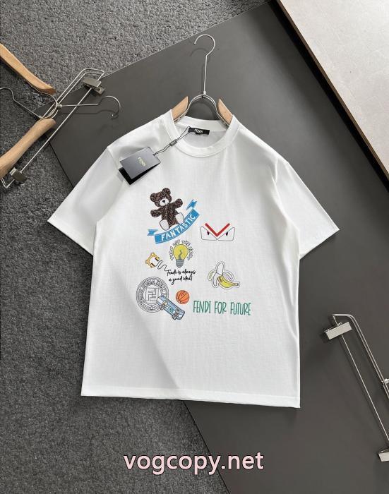 激安 通販 ブランド全国無料お買い得 新作数量限定セール セール中半袖Tシャツフェンディ_0_3