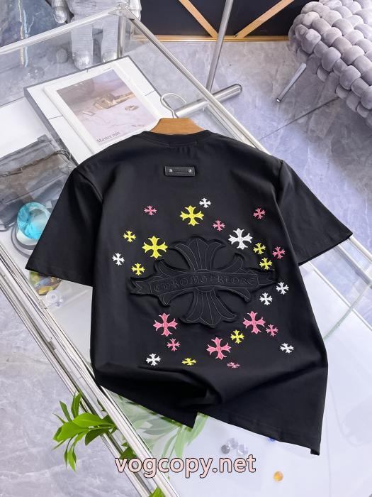 ブランド 偽物2026は継続系のトレンド 限定激安 2026 プレミアム品質クロムハーツ半袖Tシャツ_0_1