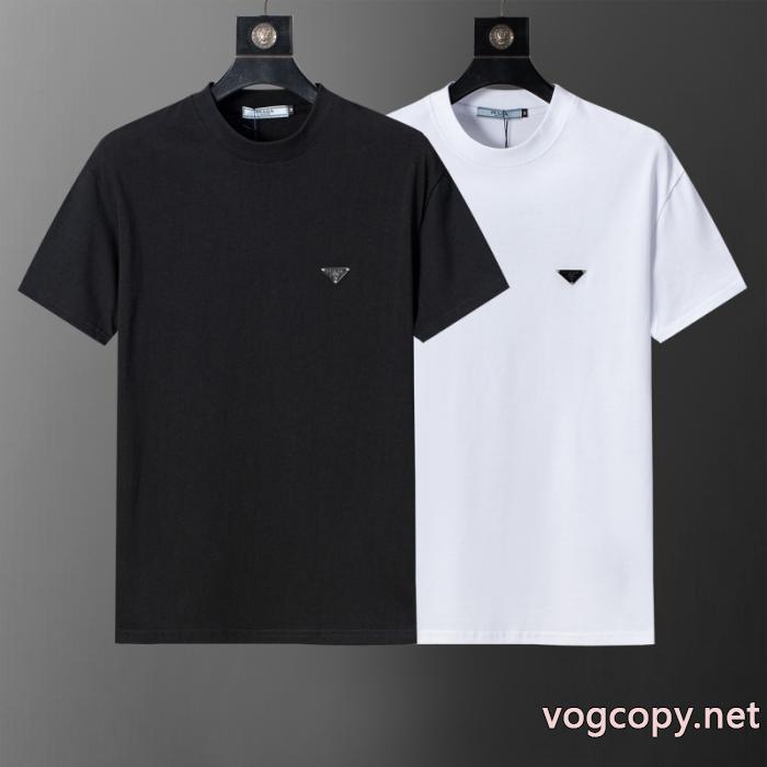 PRADA半袖Tシャツお洒落新作 最安値激しい争奪戦 限定品も！ブランド スニーカー 激安_0_1