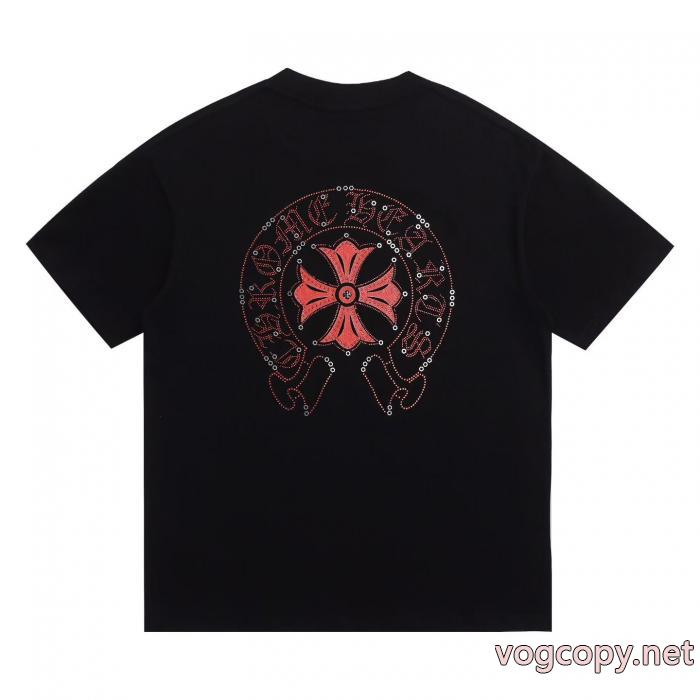 ブランド コピー s 級CHROME HEARTS半袖Tシャツセレブ愛用上品 最新アイテム 個性的なモデル_0_2