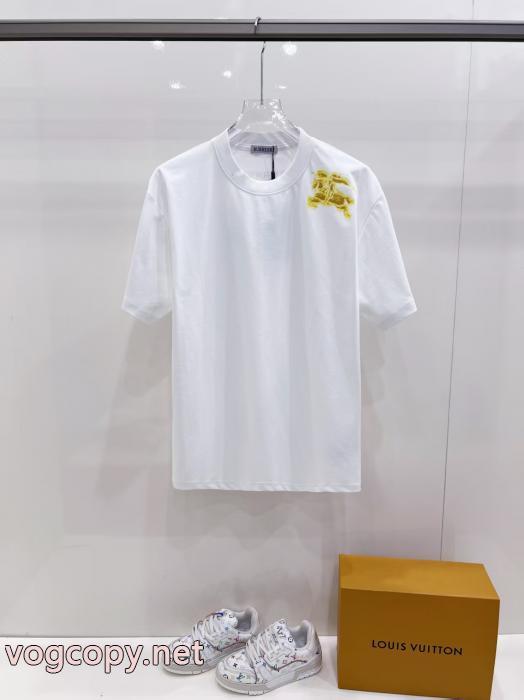 BURBERRY高級感ある 260%正規品新品保証 透け感の持つ涼しげな印象偽物 通販半袖Tシャツ_0_0