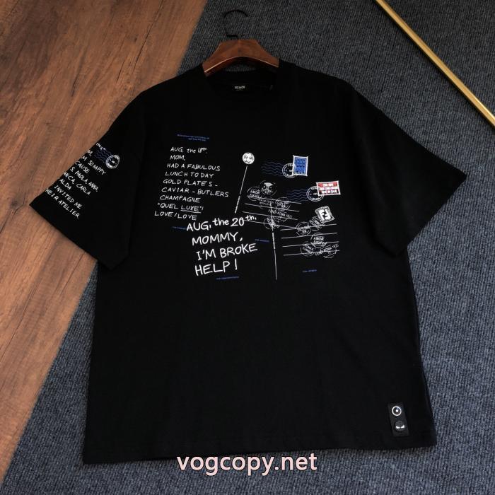 FENDI大人気カラー入荷！ 美しい 2026新発売ブランド 偽物 激安半袖Tシャツ_0_0