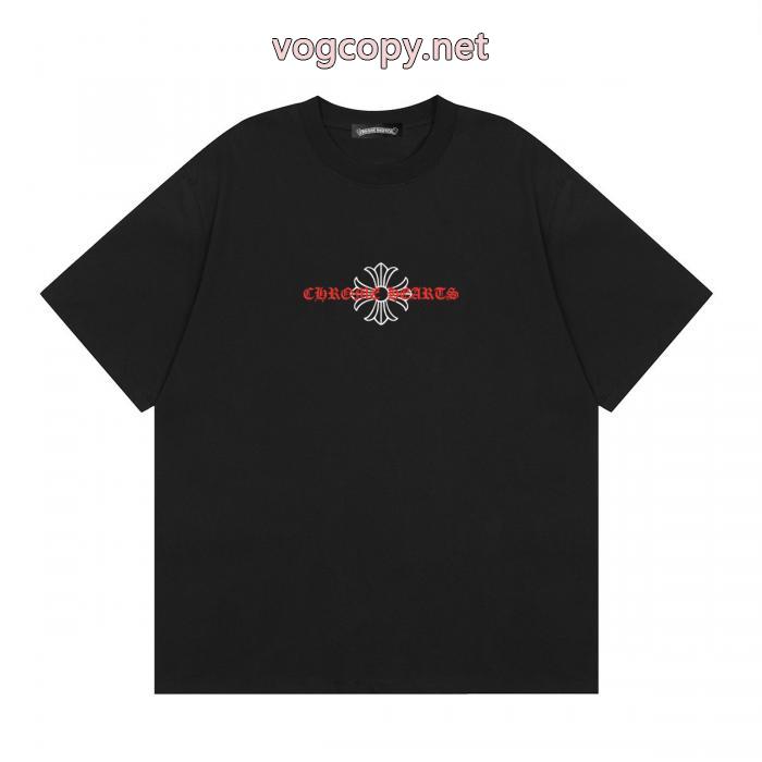 偽 ブランド 通販夏春物先行発売  長く愛用できる 格好いいCHROME HEARTS半袖Tシャツ_0_1