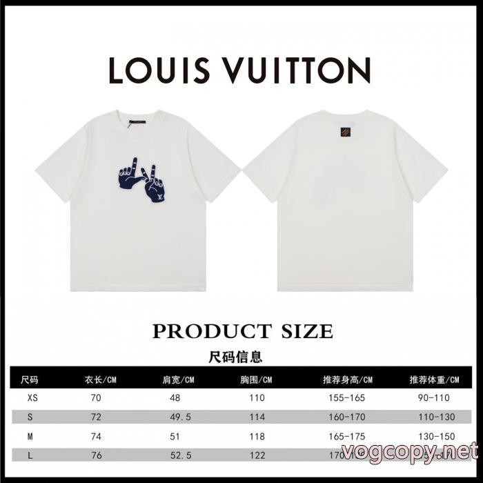 最新作期間限定セール コスパ最強 魅力的な美品半袖Tシャツブランド 通販店LOUIS VUITTON_0_2