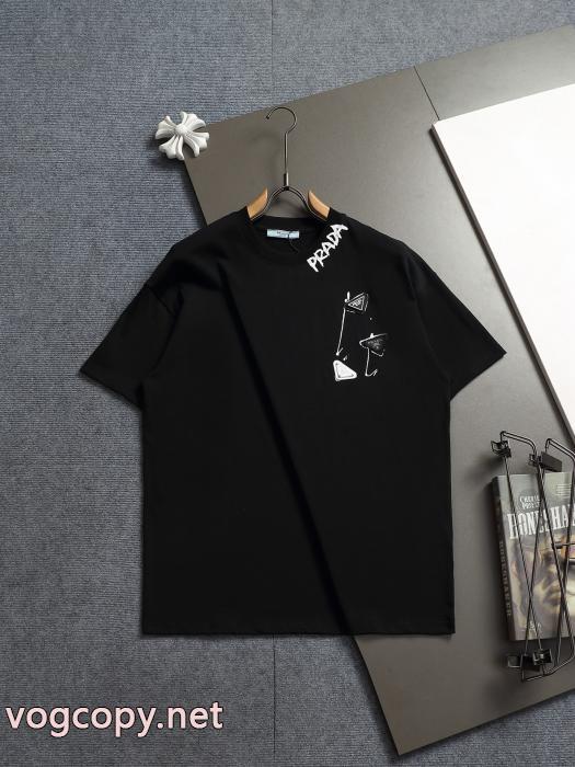 半袖Tシャツスーパー コピー 安心 サイト爆買い格安 人気限定品 耐久性のあるPRADA_0_1