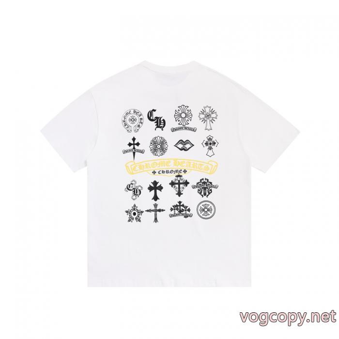 スーパー コピー海外セレブ愛用 普段使いに最適の大人スタイル 海外セレブ愛用半袖TシャツCHROME HEARTS_0_4