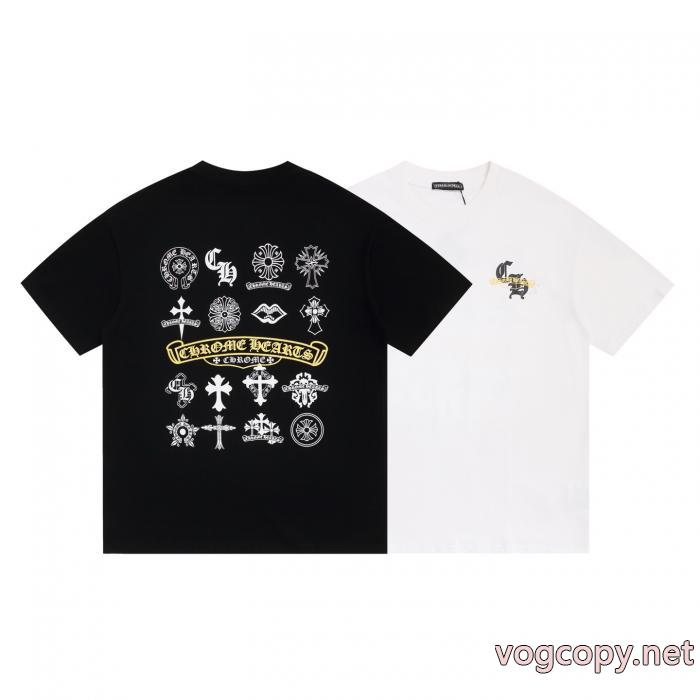 スーパー コピー海外セレブ愛用 普段使いに最適の大人スタイル 海外セレブ愛用半袖TシャツCHROME HEARTS_0_5
