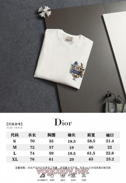 HOTお買い得 確保済み安心国内発送 高級感UPDiorブランド フェイク半袖Tシャツ_0_2