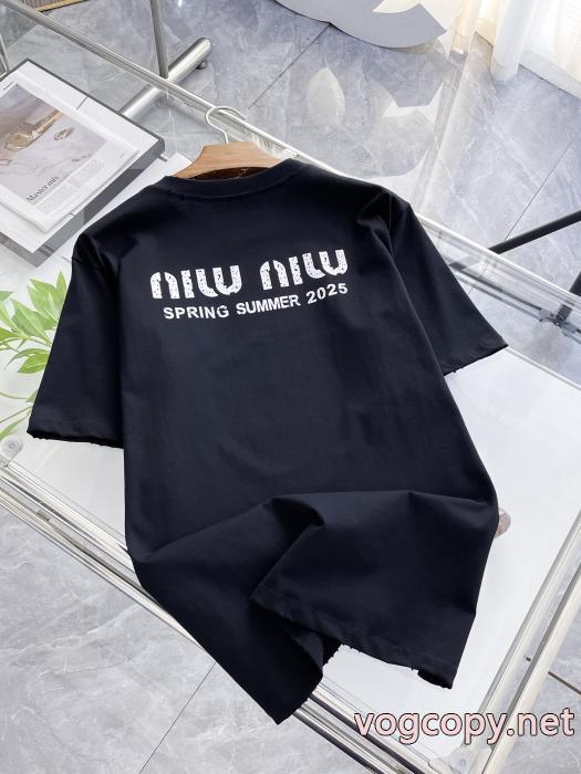 コピー 通販MIUMIU海外大人気 VIPセール激安 無造作半袖Tシャツ_0_1