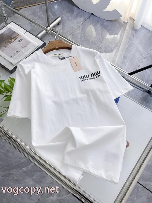コピー 通販MIUMIU海外大人気 VIPセール激安 無造作半袖Tシャツ_0_2
