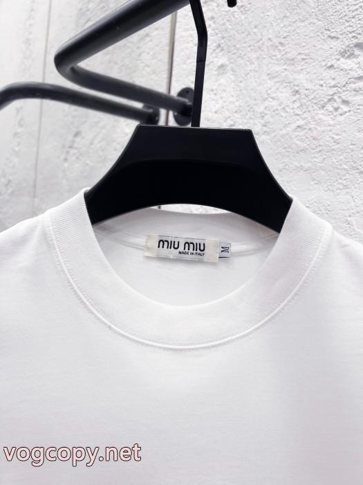 ブランド 通販MIUMIUこの夏絶対欲しい 2026新作新品 HOTお買い得半袖Tシャツ_0_0