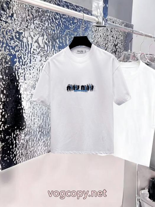 ブランド 通販MIUMIUこの夏絶対欲しい 2026新作新品 HOTお買い得半袖Tシャツ_0_3