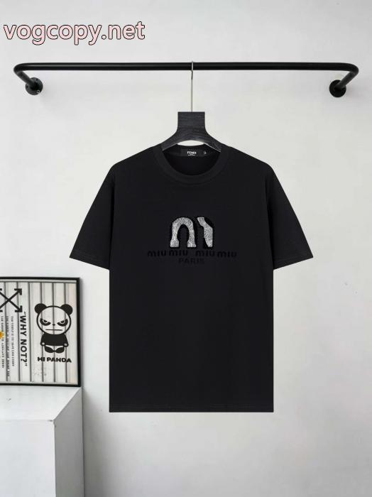半袖Tシャツ偽 ブランド 通販最新超人気 日本未入荷 高品質なMIUMIU_0_3